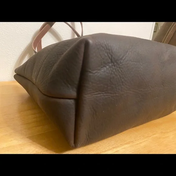 NWT Go Forth Goods Mocha Small Avery Tote Bag - Picture 8 of 10